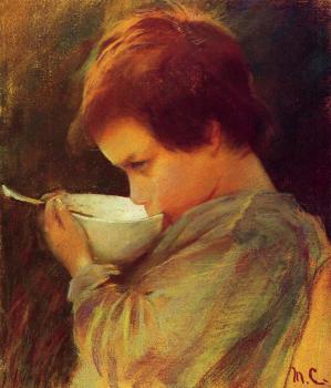 Mary Cassatt : Child Drinking Milk